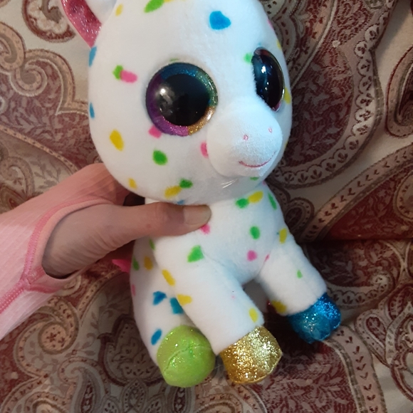 TY Beanie Valve HARMONIE the Speckled Unicorn Plush without Swing Tag. - Picture 11 of 17